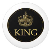 Koning en Kroonkoninklijk emblem Keramische Knop (Voorkant)