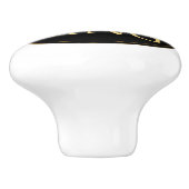 Koning en Kroonkoninklijk emblem Keramische Knop (Zijkant)