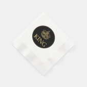 Koning en Kroonkoninklijk emblem Servet (Hoek)