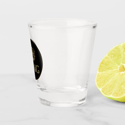 Koning en Kroonkoninklijk emblem Shot Glas (Rechts)