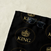 Koning en Kroonkoninklijk emblem Strandlaken (In situ)