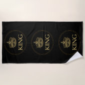 Koning en Kroonkoninklijk emblem Strandlaken (Voorkant)