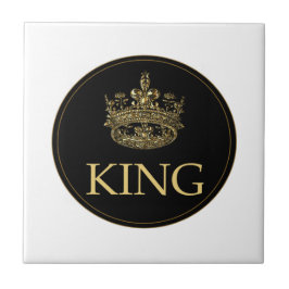 Koning en Kroonkoninklijk emblem Tegeltje