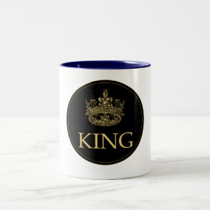 Koning en Kroonkoninklijk emblem Tweekleurige Koffiemok