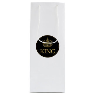 Koning en Kroonkoninklijk emblem Wijn Cadeautas
