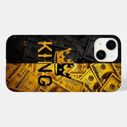 Koning en veel geld. Case-Mate iPhone case (Achterkant (horizontaal))