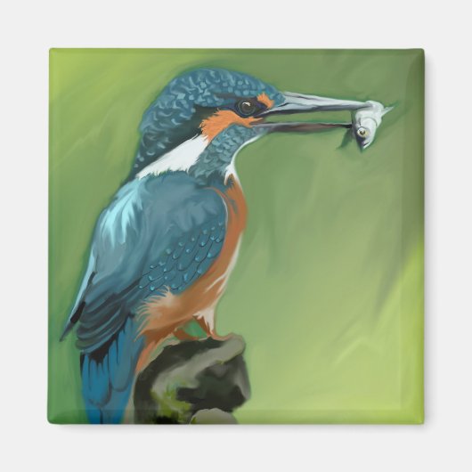 Koning en Vismagneet Magneet (Voorkant)