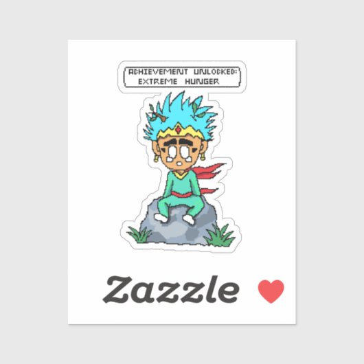 Koning Erics Jungle Breakdown – Pixel Art Sticker (Vel)
