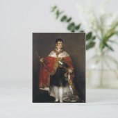 Koning Ferdinand VII van Spanje in zijn staatsdoek Briefkaart (Staand voorkant)