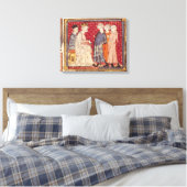 Koning Filip I, Grandes Chroniques de France Canvas Afdruk (Insitu (Slaapkamer))