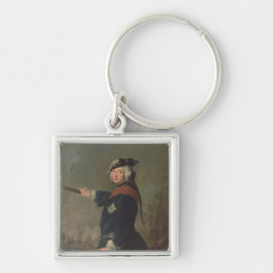 Koning Frederick II de Grote van Pruisen 1746 Sleutelhanger