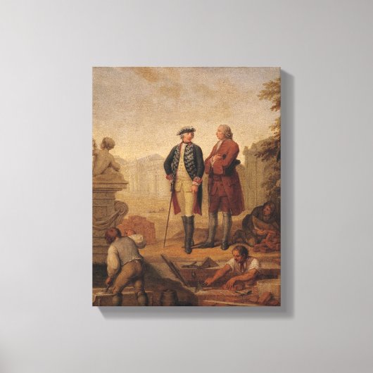 Koning Frederick II van Pruisen Canvas Afdruk (Voorkant)
