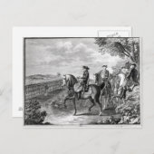 Koning Frederick II van Pruisen over de herziening Briefkaart (Voorkant / Achterkant)