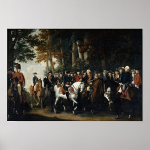 Koning Frederick II's terugkeer van Preussen von Poster