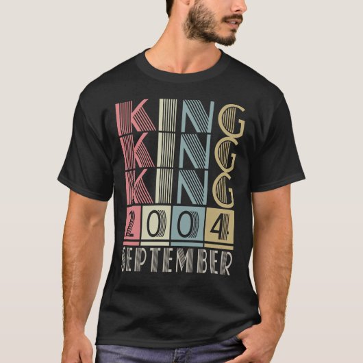 Koning geboren in september 2004 t-shirt (Voorkant)