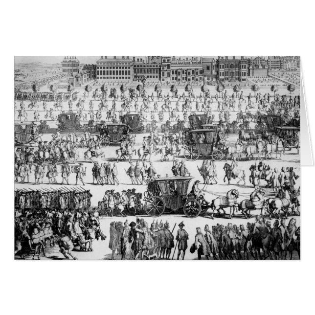 Koning George I processie aan St. James's Palace (Voorkant Horizontaal)