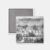 Koning George I processie aan St. James's Palace Magneet (Voorkant / Achterkant)