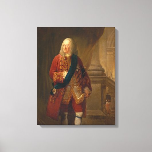 Koning George II, 1759 Canvas Afdruk (Voorkant)