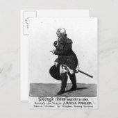 koning George III, 72-1810 Briefkaart (Voorkant / Achterkant)