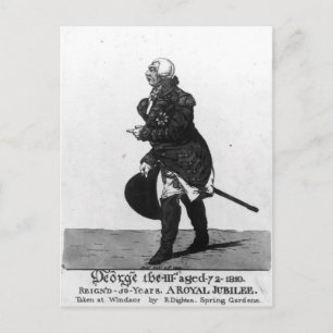 koning George III, 72-1810 Briefkaart