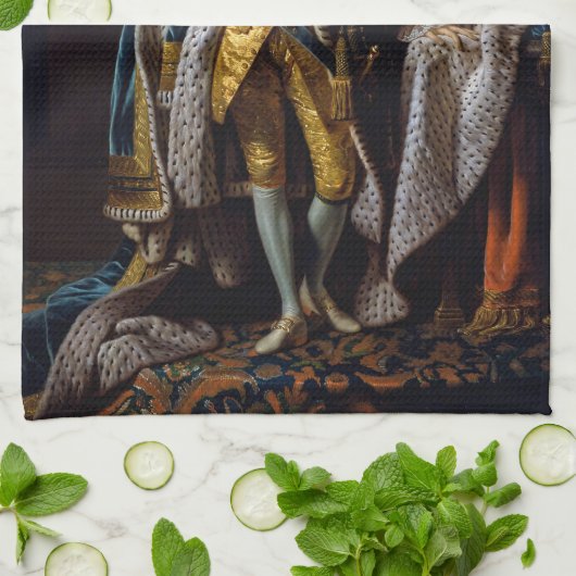 Koning George III door Allan Ramsay 1762 Theedoek (Gevouwen)