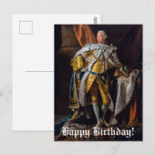 Koning George III door Allan Ramsay Gefeliciteerd  Briefkaart (Voorkant / Achterkant)