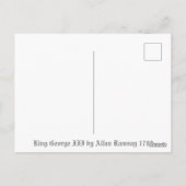 Koning George III door Allan Ramsay Gefeliciteerd  Briefkaart (Achterkant)