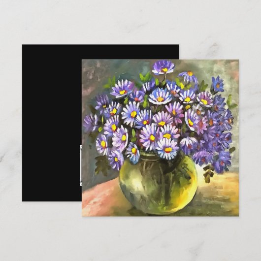 koning George zingt in een metallische vaas Kaart (Voorkant / Achterkant)