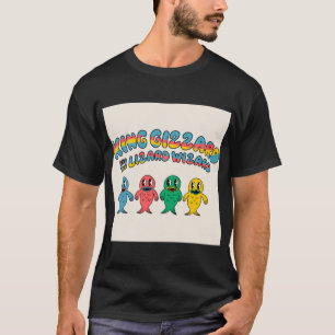 Koning Gizzard en de Tovenaar Lizard vissen Fotogr T-shirt