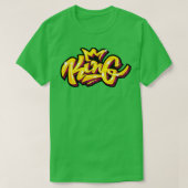 Koning Graffiti Kunst T-shirt (Design voorkant)