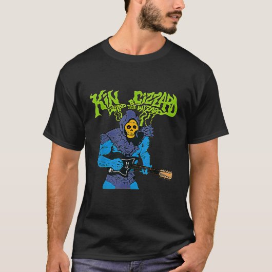 Koning Grappige Gizzard De Lizard Gift Wizard T-shirt (Voorkant)