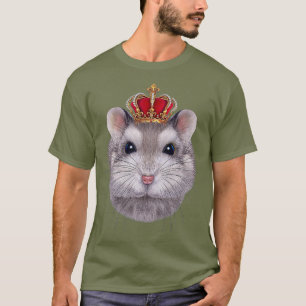 Koning Gray Dwarf Hamster die een keizerlijke keiz T-shirt