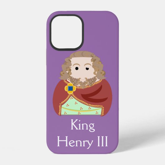Koning Hendrik III van Engeland iPhone Hoesje (Achterkant)