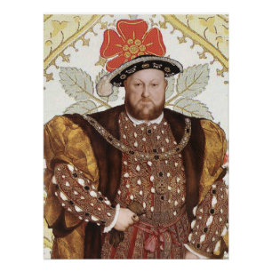 Koning Hendrik VIII Tudor Koning van Engeland Port Perfect Poster