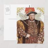 Koning Hendrik VIII van Engeland - Portret Briefka Briefkaart (Voorkant / Achterkant)