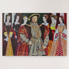Koning Henry 8th en 6 zijn Wives Legpuzzel