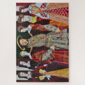 Koning Henry 8th en 6 zijn Wives Legpuzzel (Verticaal)