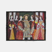 Koning Henry de Aachtste Fleece Deken (Voorkant (Horizontaal))