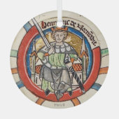 Koning Henry II glas Kerstversiering Glas Ornament (Voorkant)