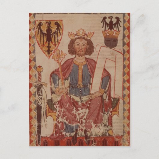 Koning Henry, illustratie van de Manasse Briefkaart (Voorkant)