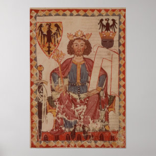 Koning Henry, illustratie van de Manasse Poster