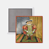 Koning Henry VIII koninklijke kattenmagneet Magneet (Voorkant / Achterkant)