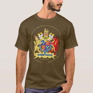 Koning Henry VIII vooraan, Si Wives achteraan, Coa T-shirt