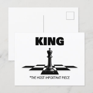 Koning het belangrijkste stuk briefkaart