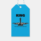 Koning het belangrijkste stuk cadeaulabel (Voorkant)