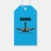 Koning het belangrijkste stuk cadeaulabel (Achterkant)