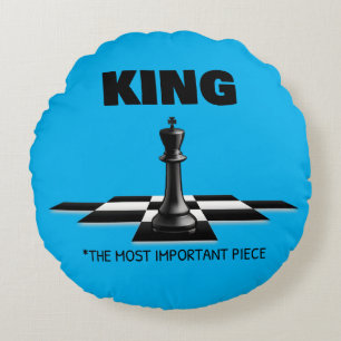 Koning het belangrijkste stuk rond kussen
