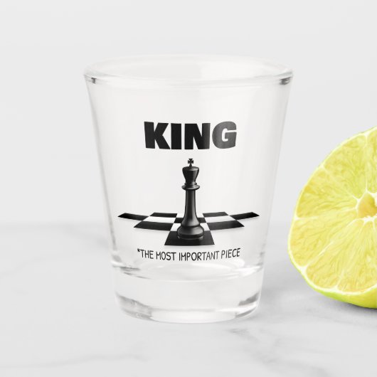 Koning het belangrijkste stuk shot glas (Voorkant)