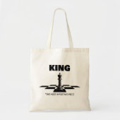 Koning het belangrijkste stuk tote bag (Voorkant)