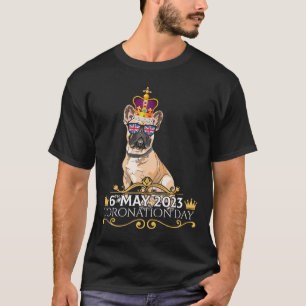 Koning III Kroningsdag Franse Bulldog geschenken T-shirt